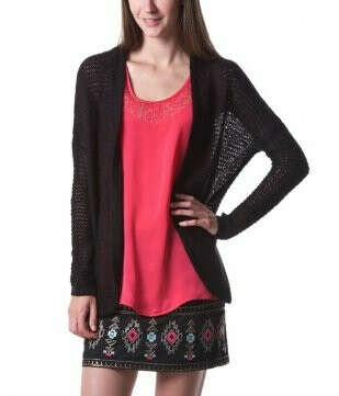 Openwork cardigan