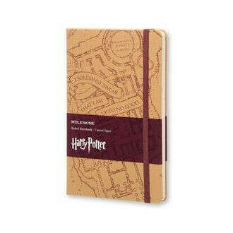 Записная книжка Moleskine Harry Potter Marauder&#039;s Map Средняя, бежевая