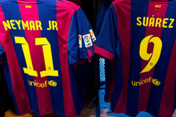 Игровая футболка FC Barcelona 14/15 (Neymar Jr)