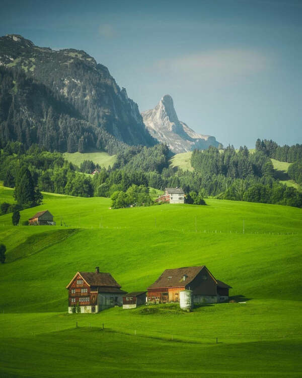 Альпийские луга и долины. Швейцария 🇨🇭