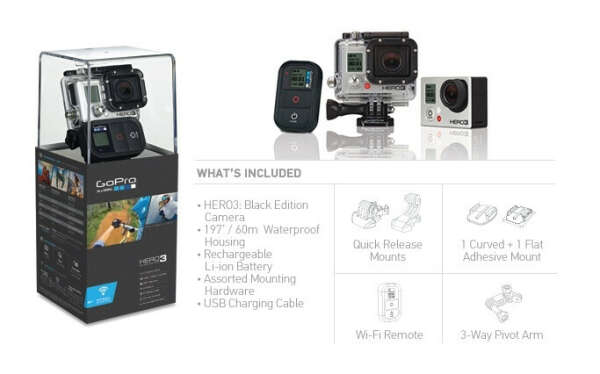 HERO3 Black Edition | Wi-Fi enabled | Most Advanced HD GoPro Ever