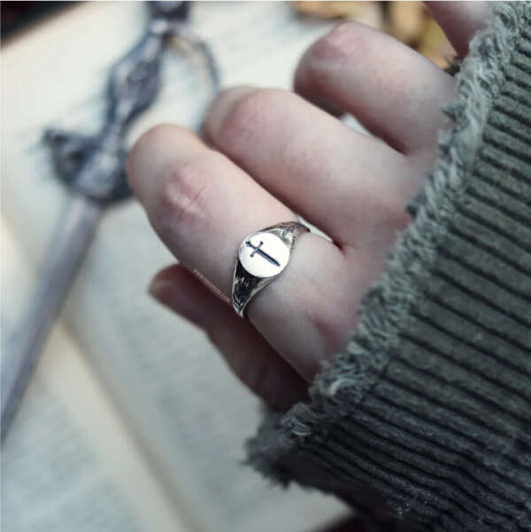 Tudor Secret Society Silver Ring