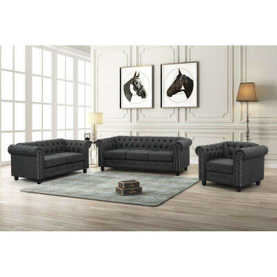Destro Premium Living Room Sofa Set
