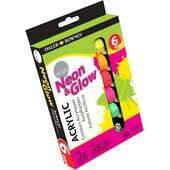 Daler Rowney Simply Acrylic Neon and Glow 12 ml 6 Pack