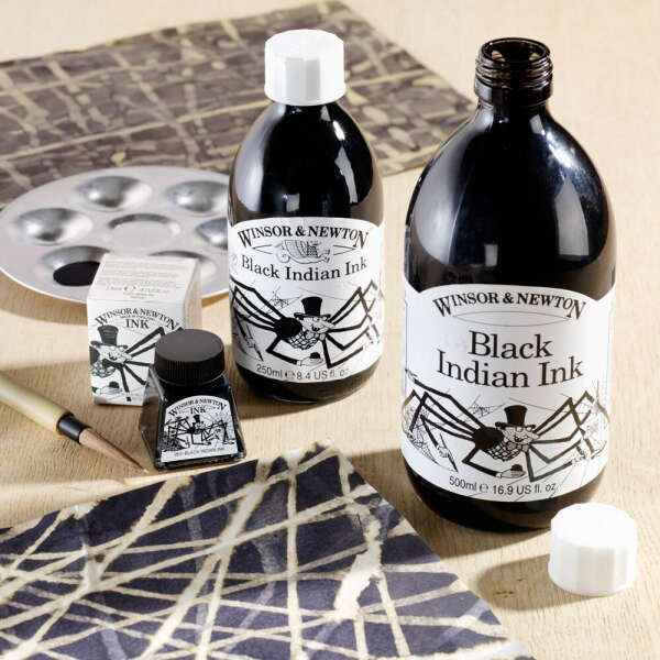 Тушь Winsor and Newton Black Indian Ink