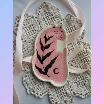Подставка для украшений "розовый тигр" от NastyaNorm