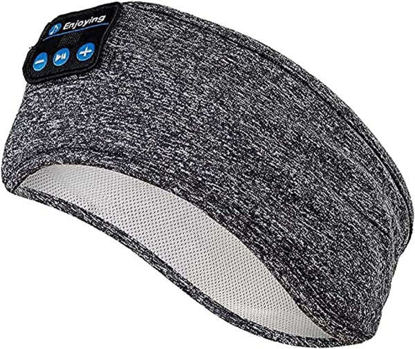 Sleep Headphones Bluetooth Eye Mask, Joseche Wireless Bluetooth 5.2 Headphones Music Travel Sleeping Headphones Handsfree Sleeping Mask with Built-in Speakers Microphone Washable