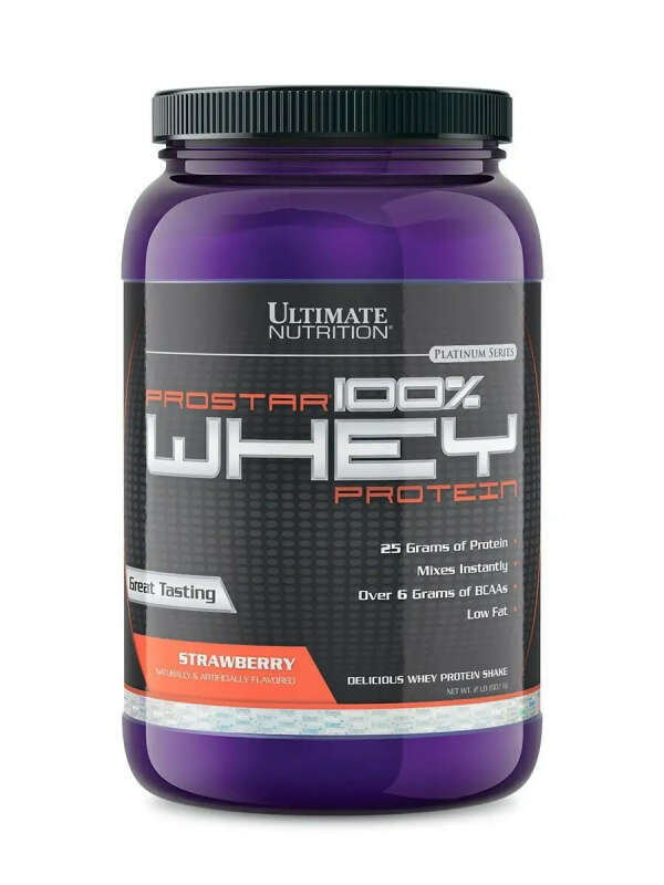 Сывороточный протеин Ultimate Nutrition Prostar Whey, 910 гр - Малина