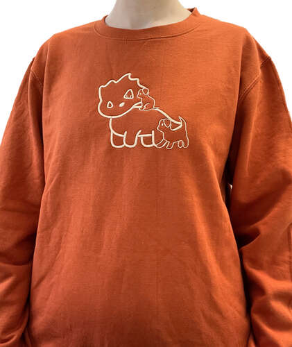 Dog Walkies Sweatshirt (цвет ginger/burgundy, M)